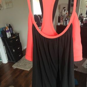 Gray and orange lulu tank size 6!